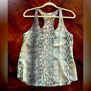 Joie Snakeskin Print Blouse